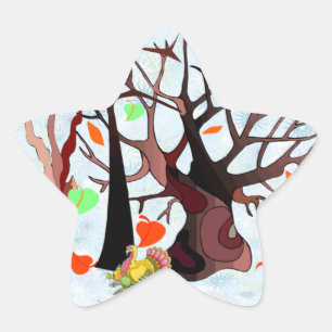 Autumn Wonderland - Star Sticker