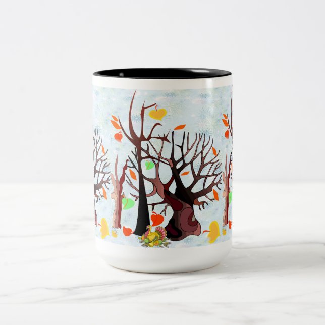Autumn Wonderland - Two-Tone Coffee Mug (Center)