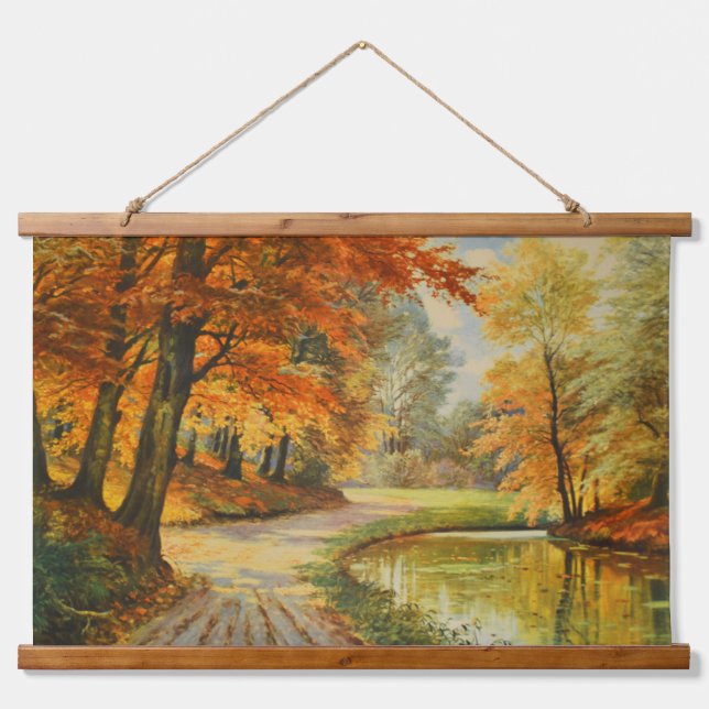 Autumn woodland hanging tapestry (Front)