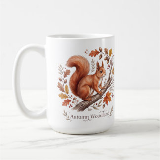 Autumn Woodland Squirrel Coffee Mug