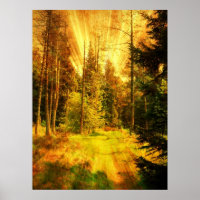 Autumn Woods Fire Storm.