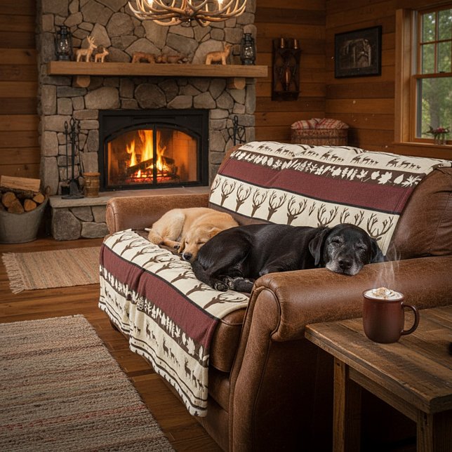 Autumn woods fleece blanket (Creator Uploaded)