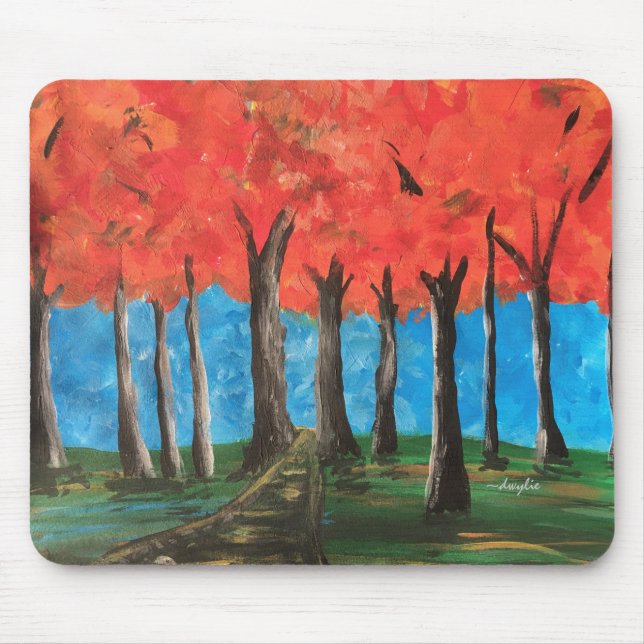 Autumn Woods Mouse Pad (Front)