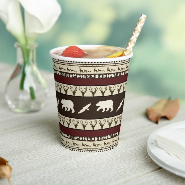 Autumn woods  paper cups (Insitu)
