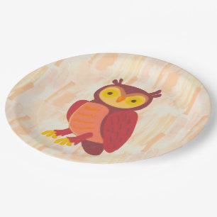 Autumn Woods Paper Plate