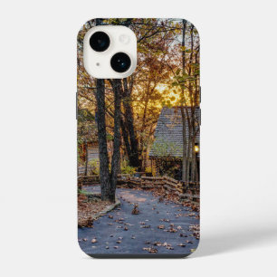 Autumn Woods Sunset Walkway iPhone 14 Case