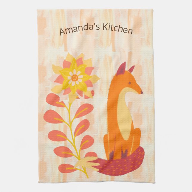 Autumn Woods Tea Towel (Vertical)