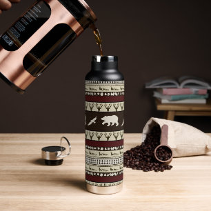 Autumn woods water bottle