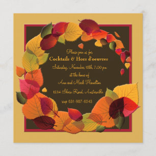 Autumn Wreath Invitation