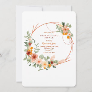 Autumn Wreath Invitation