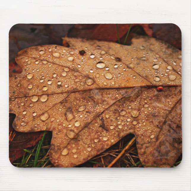 Autumn yellow leaf mouse pad (Front)