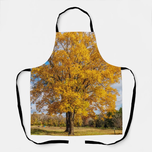 Autumn Yellow Sugar Maple Apron (Front)