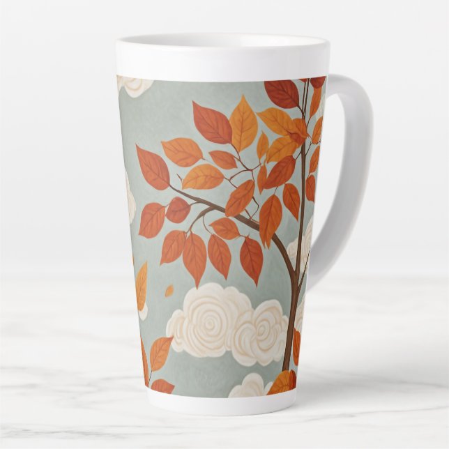 Autumnal Ascent Latte Mug (Right Angle)