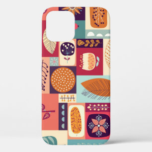 Autumnal Decorative Vintage Background Art iPhone 12 Case
