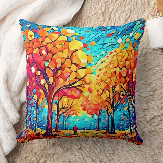 Autumnal Dreamscape Walk Cushion (Blanket)