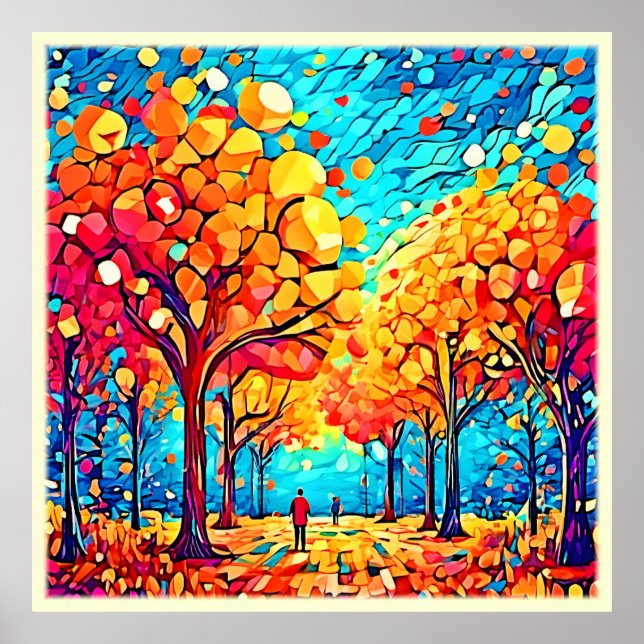 Autumnal Dreamscape Walk Poster (Front)