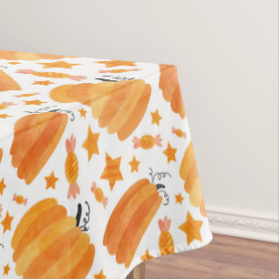 Autumnal Elegance: Watercolor Pumpkin Tablecloth