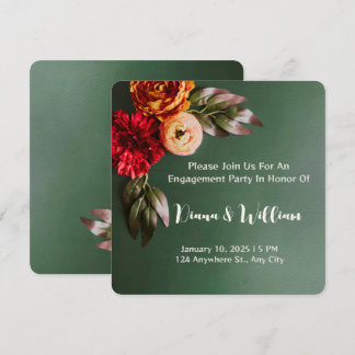 Autumnal Elegance Wedding Invitation