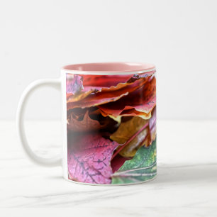 Autumnal Leaves Two-Tone Coffee Mug