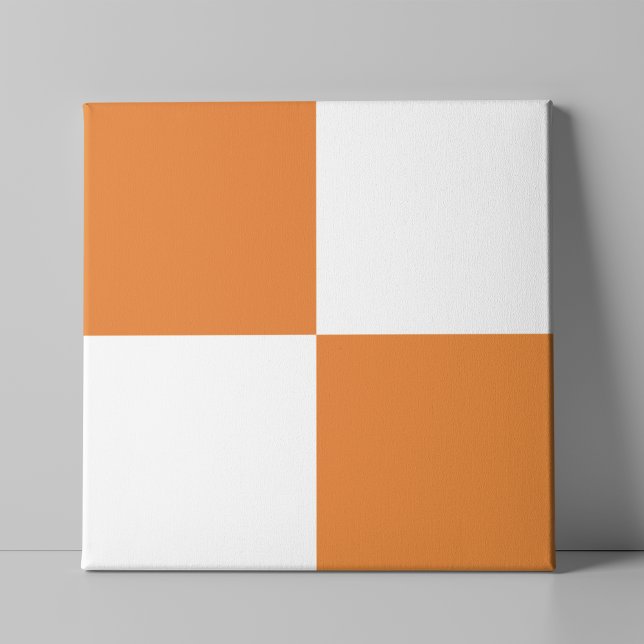 Autumnal Orange Chequered Ceramic Tile (Creator Uploaded)