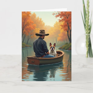 Autumnal River Fathers Day Card