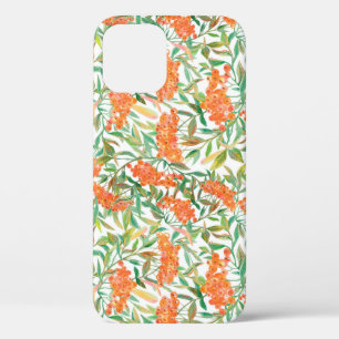 Autumnal Rowan: Floral Seamless Design iPhone 12 Case