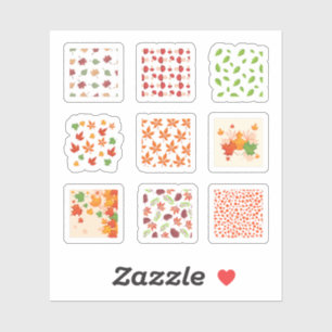 Autumnal Square Stickers