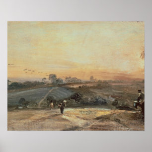 Autumnal Sunset Poster