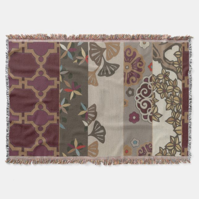 Autumnal Tapestry II Throw Blanket (Front)