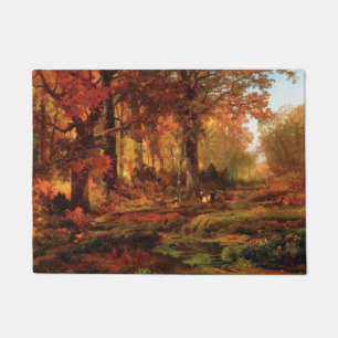 Autumnal Trees in Cresheim Glen (Philadelphia) Doormat
