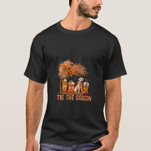 AutumnDog Tis The Season Pumpkin Latte Golden Hall T-Shirt