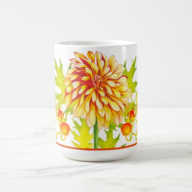 Autumn's Arrival on a Classic Mug (15 oz) (Center)