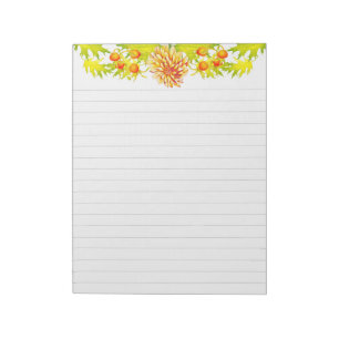 Autumn's Arrival on a Large Notepad