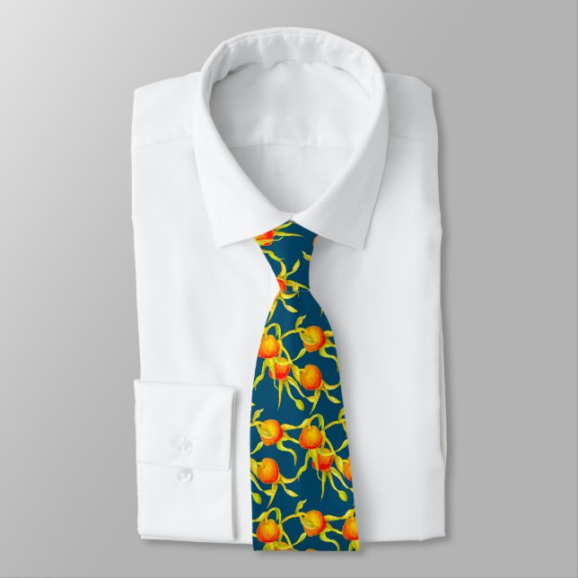 Autumn's Arrival on a Neck Tie (R) (Tied)