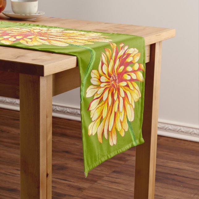 Autumn's Arrival on a Table Runner (D) (In Situ)