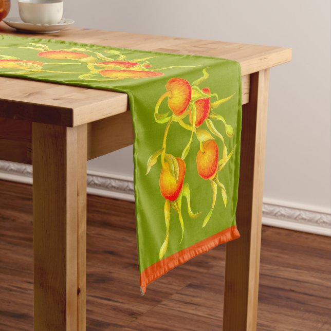 Autumn's Arrival on a Table Runner (R) (In Situ)