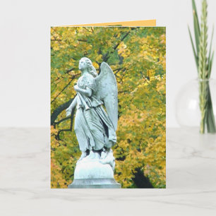 Autumn's Fire Card with Poem