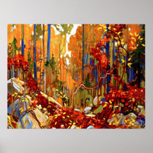 Autumn's Garland, Colorful Painting, Poster