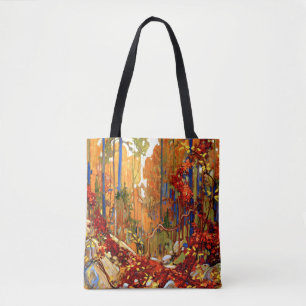Autumn's Garland, Colourful Painting, Tote Bag