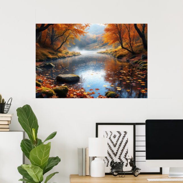Autumn's Gentle Symphony Poster (Home Office)