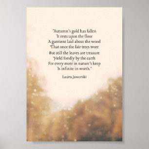 Autumn's Gold by Laura Jaworski Poster