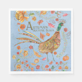 Autumn's Grateful Bloom Napkin