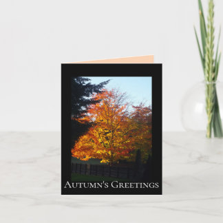 "Autumn's Greetings" Card