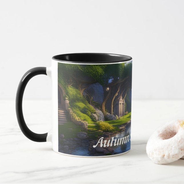 Autumn's Morning Tea Mug (With Donut)