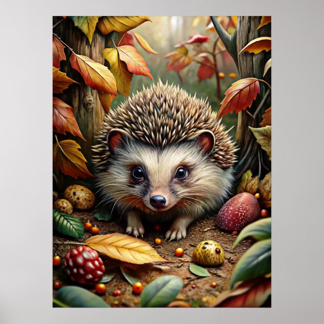 Autunm Forest Animal Poster (Front)