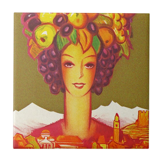 Autunno a Merano Ceramic Tile (Front)