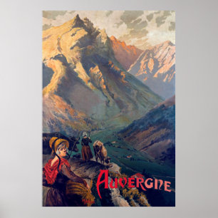 Auvergne, Mountain Road, France Poster