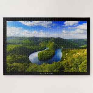 AUVERGNE - Queuille Meander Jigsaw Puzzle