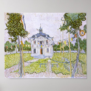 Auvers Town Hall 14 July 1890, Vincent van Gogh Poster
