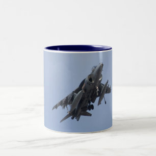 AV8B Harrier head On mug